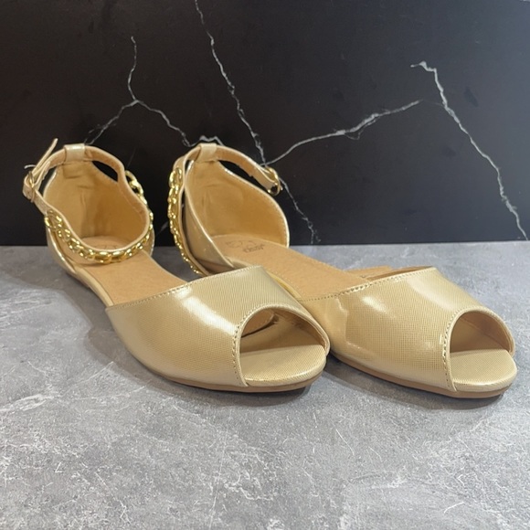 Alexis Leroy Flats Nude Size 6m - Picture 1 of 10